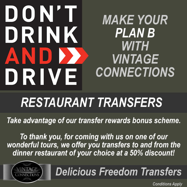 Don't Drink and Drive - 50% off Restaurant Transfers